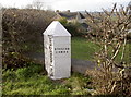 Turnpike marker near the Wansdyke