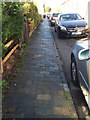 Old blue clay pavers and kerbs, Mansell Street, Stratford-upon-Avon