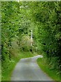 Narrow Lane north-west of Trefilan in Ceredigion