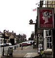 Madhatter Bookshop name sign, 122 High Street, Burford