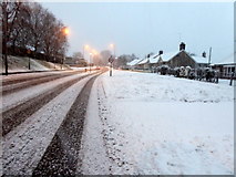H4772 : Snow along Hospital Road, Omagh by Kenneth  Allen