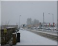 Snow on  Hamilton Road, Motherwell