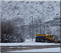 Snowplough at Bankfoot roundabout