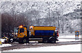 Snowplough at Bankfoot roundabout