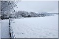 Snowy field on the edge of Bearsden