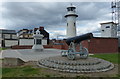 NZ5333 : Cannon next to the Heugh lighthouse by Mat Fascione