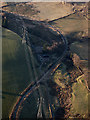 Craigash power lines from the air