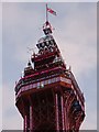 The top of Blackpool Tower