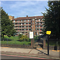 Cowley Estate flats facing Brixton Road, Angell Town, south London