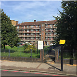 TQ3176 : Cowley Estate flats facing Brixton Road, Angell Town, south London by Robin Stott