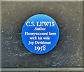 CS Lewis plaque, Crawfordsburn (January 2018)