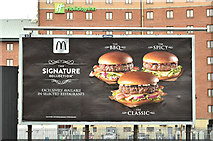 J3373 : McDonald's "Signature" poster, Belfast (January 2018) by Albert Bridge