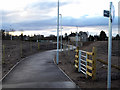 Path leading from Forres station