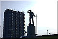 Surf Boat memorial and Arlington House, Margate