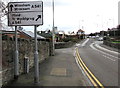 A541 directions sign facing the A550, Caergwrle, Flintshire