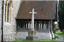 TL4948 : War Memorial, Church of St John by N Chadwick