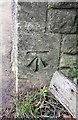 Benchmark on Woodstock Road railway bridge