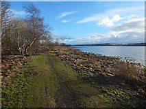 NS4074 : Dumbarton Foreshore Walk by Lairich Rig