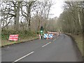 NY8184 : Roadworks west of Bellingham by Graham Robson