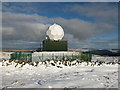 NS6182 : Weather radar dome on Holehead by Alan O'Dowd