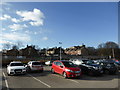 Cars, Terraces, Blue sky