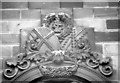 Curzon Street Station, shields above entrance (1969)