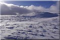 NN8329 : Snowfields on Stonefield by Richard Webb