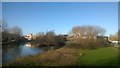 TL7106 : Confluence of the Rivers Can and Chelmer, Chelmsford by Christopher Hilton