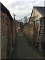 Path to the rear of the east side of Ipswich Street, Stowmarket