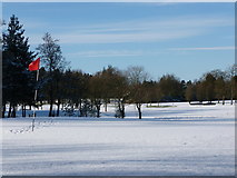 NS9264 : Snow on Polkemmet Golf Course by Alan O'Dowd