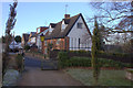 Churchyard gate, looking towards Church Rd. Harlington