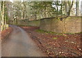 NH6755 : Driveway and wall, Rosehaugh by Craig Wallace