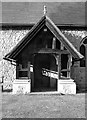 Little Berkhamsted: the church porch