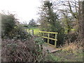 Footbridge over a drain