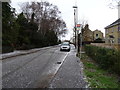 Hail covered road