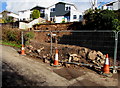 Fenced-off earthworks, Dinch Hill Lane, Undy