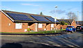 Rooftop solar panels, Park Crescent, Penyffordd, Flintshire