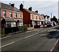 Vounog Hill houses and speed bump, Penyffordd, Flintshire