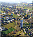 Linkwood Crescent towerblocks from the air