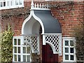 Detail of the porch at Jasmine Cottage, Thulston