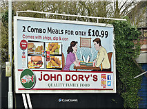 J3873 : "John Dory's" poster, Belfast (February 2018) by Albert Bridge