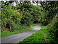 Cookley Lane north of Caunsall in Worcestershire