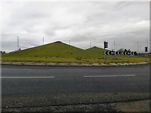 NS6668 : Crowwood roundabout, near Stepps by Euan Nelson