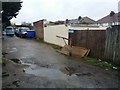 Alley behind the shops in Church Lane