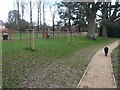 Footpath alongside children play park