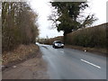 On the road looking north from Shelwick Green