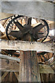 TL4462 : Impington Windmill - the wallower by Chris Allen