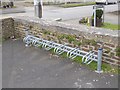 NZ0863 : Cycle rack at the White Swan, Ovingham by Oliver Dixon