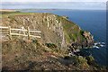 SM8223 : Cliffs near Lochvane by Simon Mortimer
