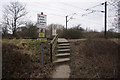 Footpath crosses over the East Coast Main Rail Line